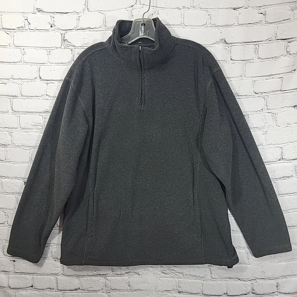 Croft & Barrow Fleece Jacket Mens XL Gray